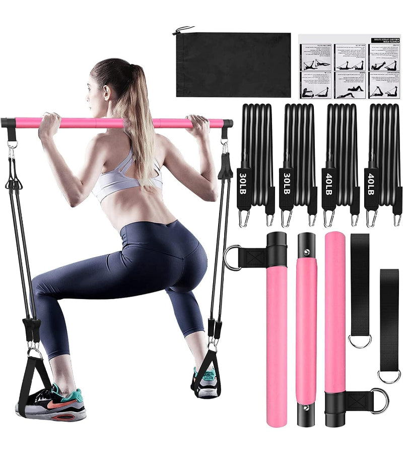 Pilates Bar Kit with Resistance Bands